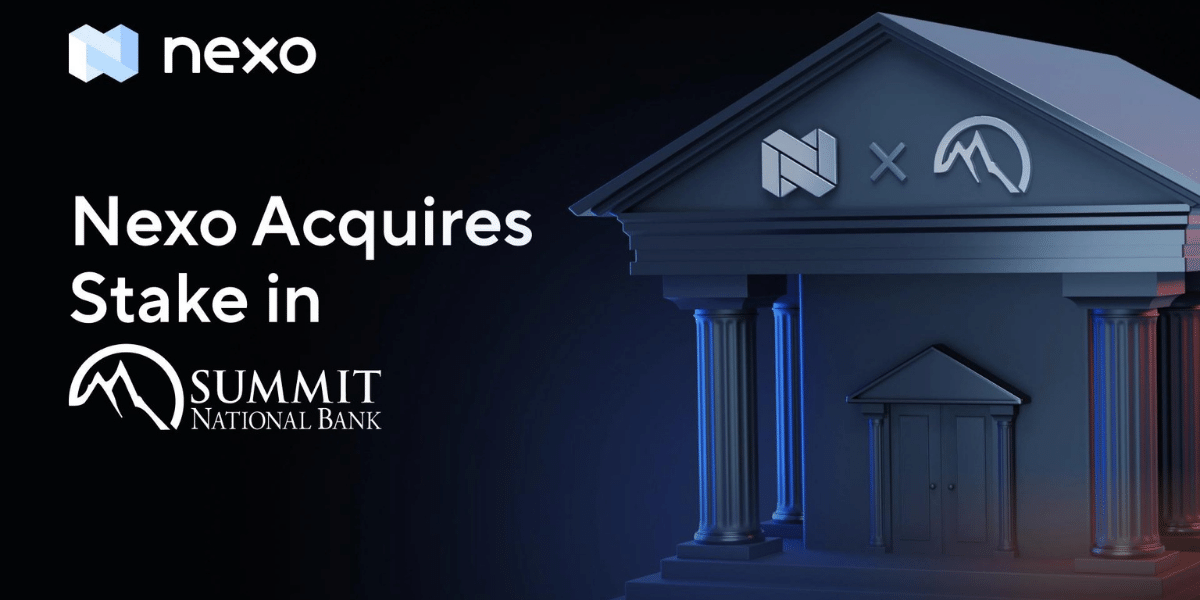 Nexo acquires stake in Summit National Bank