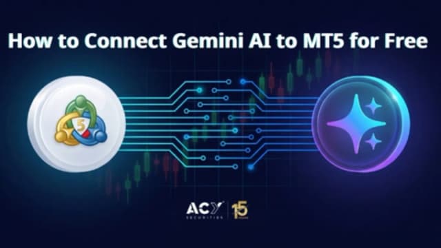 Image for article: How to Connect Gemini AI to MT5 for Free: A Complete MetaTrader 5 Gemini AI Setup Guide (No Coding Needed)
