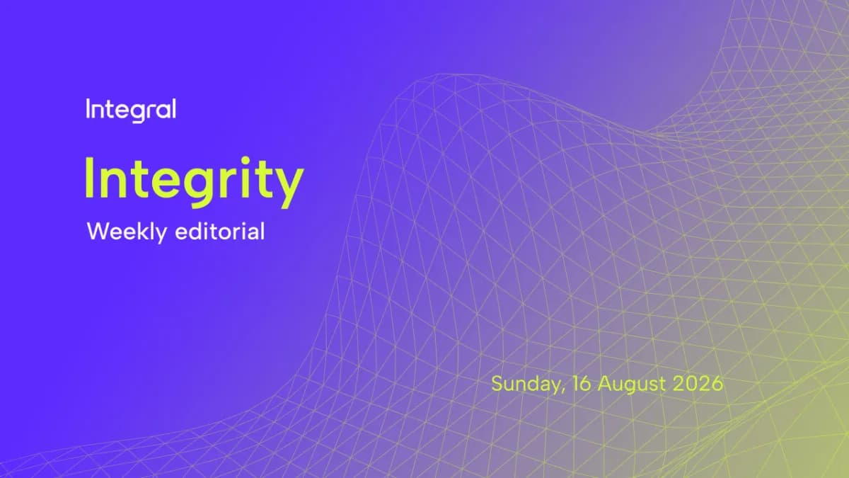 Image for article: Integrity | Sunday, 16 August 2026