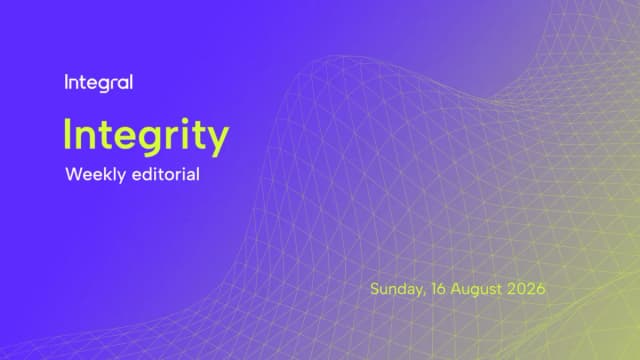 Image for article: Integrity | Sunday, 16 August 2026