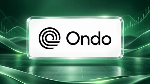 ondo finance logo on green background