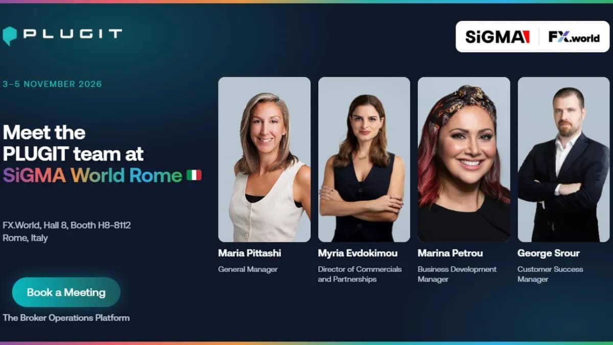 Image for article: PLUGIT Heads to SiGMA World Summit FX World Rome 2026 as YOONIT Evolves