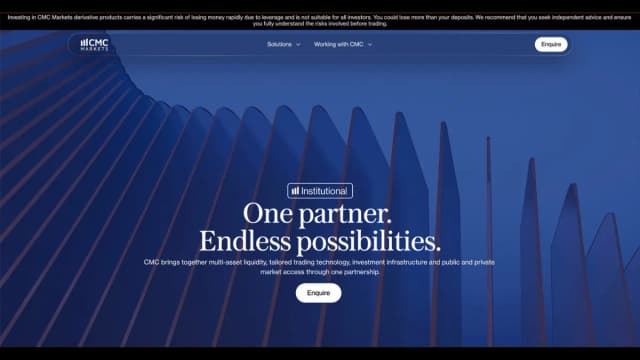 cmc institutional new homepage