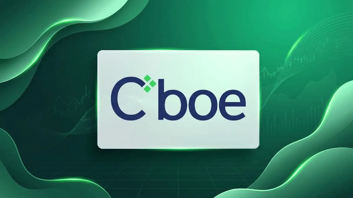 cboe logo on green backgorund