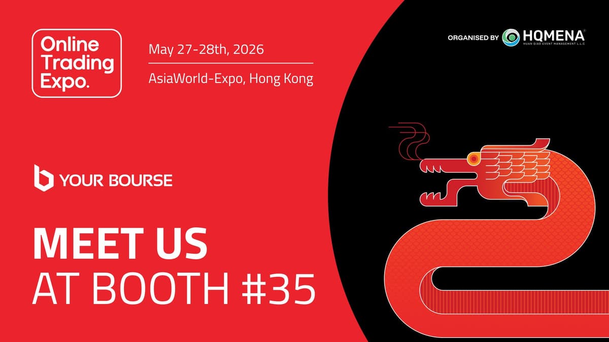 Image for Your Bourse as a Gold Sponsor at the Online Trading Expo Hong Kong 2026: Booth 35