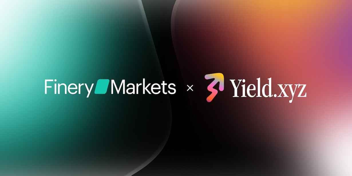 Yield.xyz Integration Brings Staking And DeFi Opportunities To Finery Markets Clients