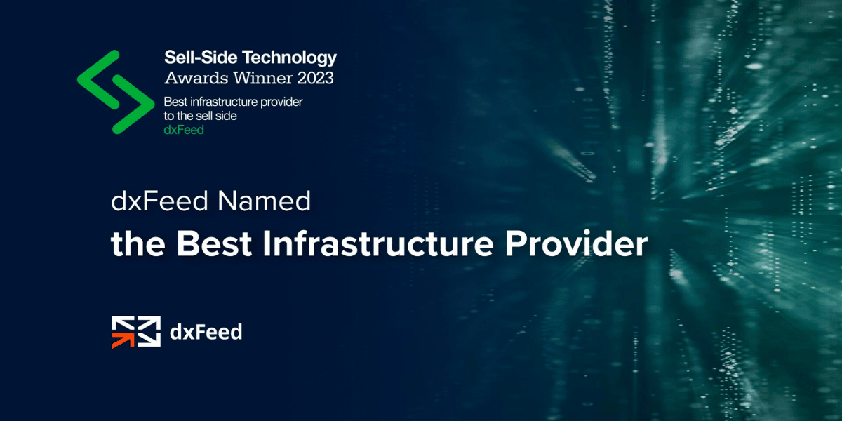 dxFeed Named the Best Infrastructure Provider by the Sell-Side Technology Awards 2023