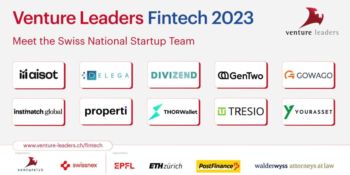 Venturelab announces Swiss National Fintech Team 2023: Ten startups set for London roadshow
