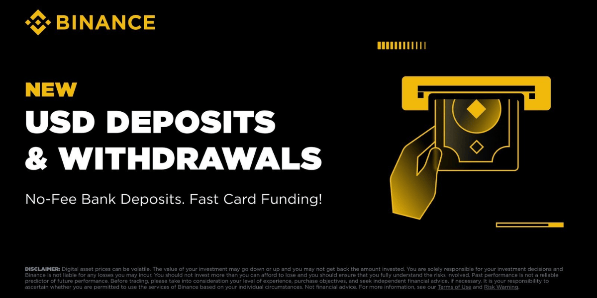 Binance Launches Global USD Deposits And Withdrawals Via B Pay Global
