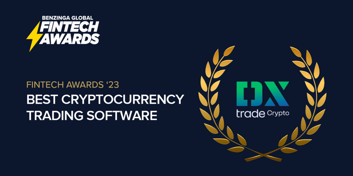 Crypto Trading Software DXtrade Crypto Wins Benzinga Global Fintech Award