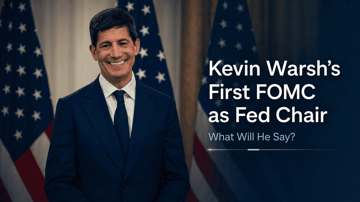Image for Kevin Warsh’s First FOMC as Fed Chair: What Will He Say? - Alchemy Markets