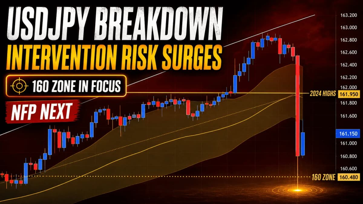 Image for USDJPY Breaks 4H 50 EMA as Intervention Risk Surges - Alchemy Markets