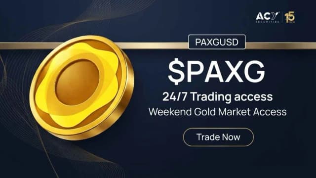 PAXGUSD Weekend gold trading ACY Securities headline image