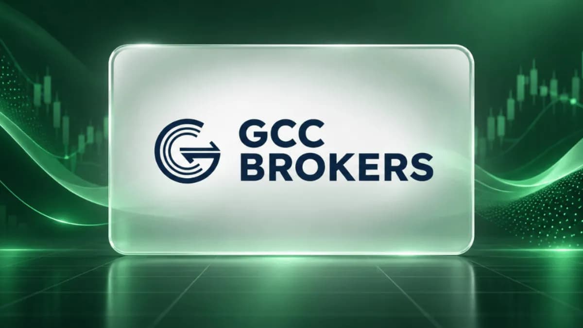 GCC Brokers on green background