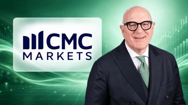 Lord Peter Cruddas CMC Markets and CMC Markets Logo