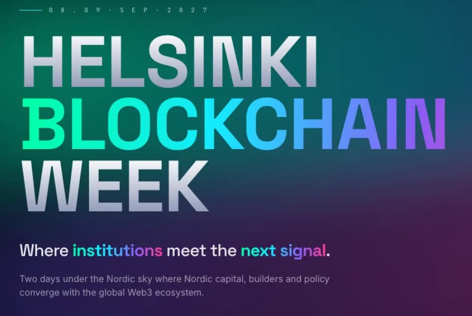 Helsinki Blockchain Week event banner