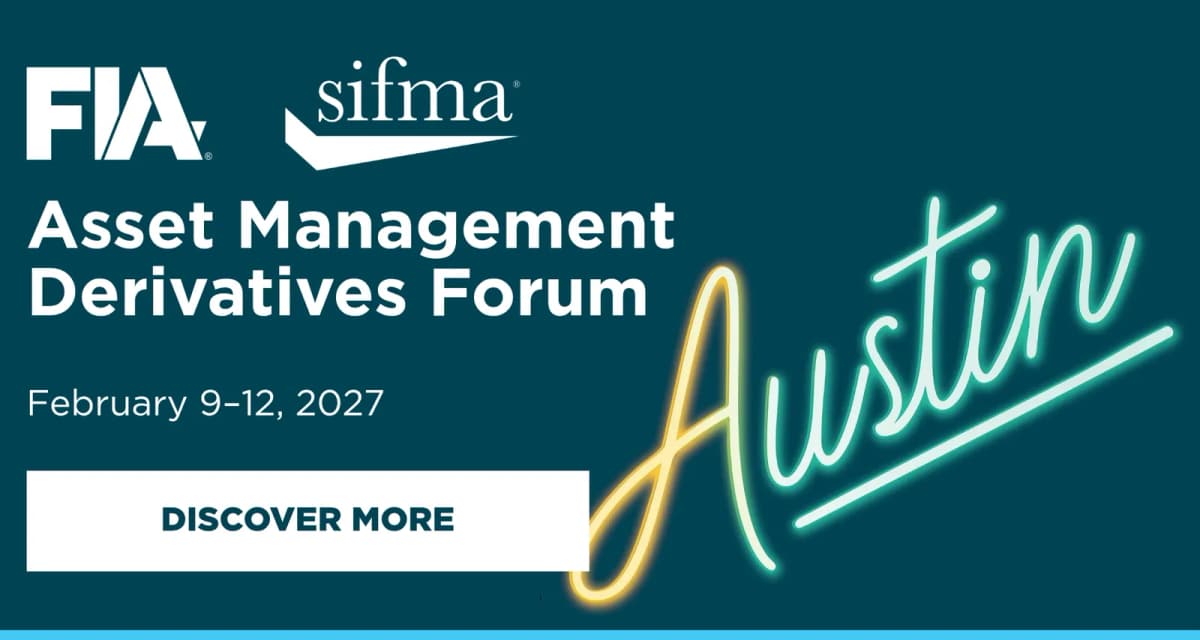 FIA-SIFMA AMG Asset Management Derivatives Forum 2027 event banner