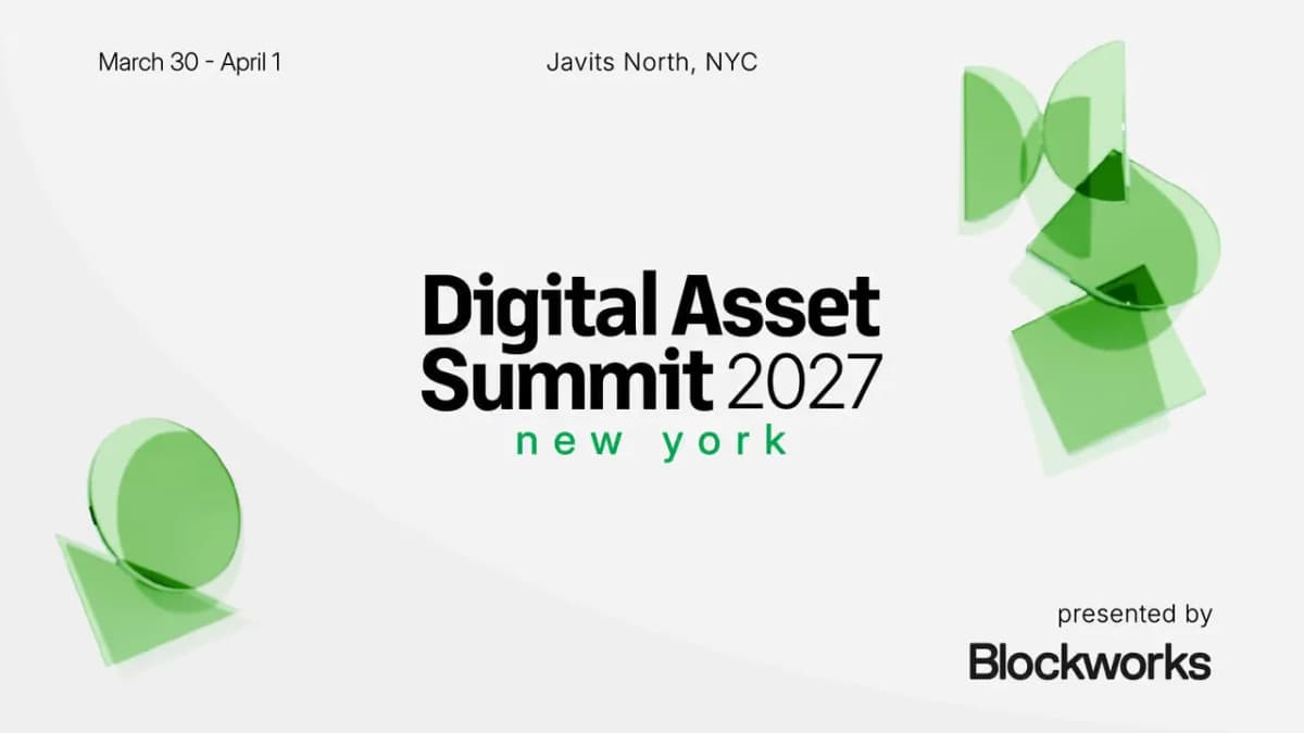 Digital Asset Summit (DAS) NYC 2027 event banner