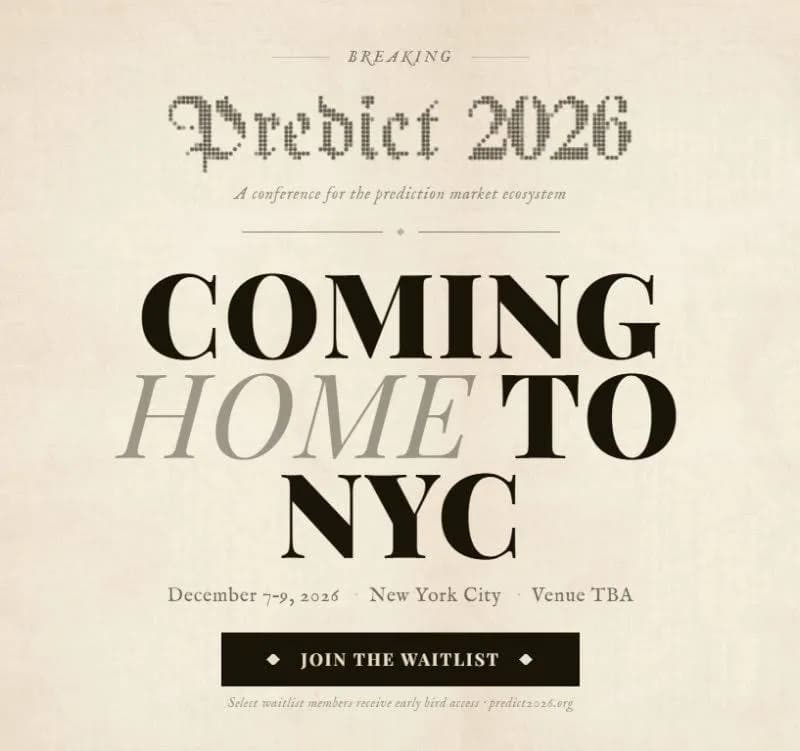 Predict 2026 event banner