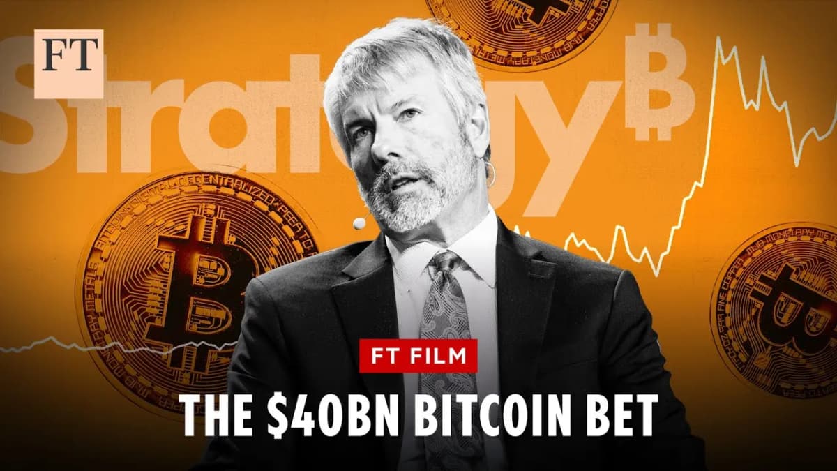 Image for Michael Saylor's $40bn bitcoin bet | FT Film