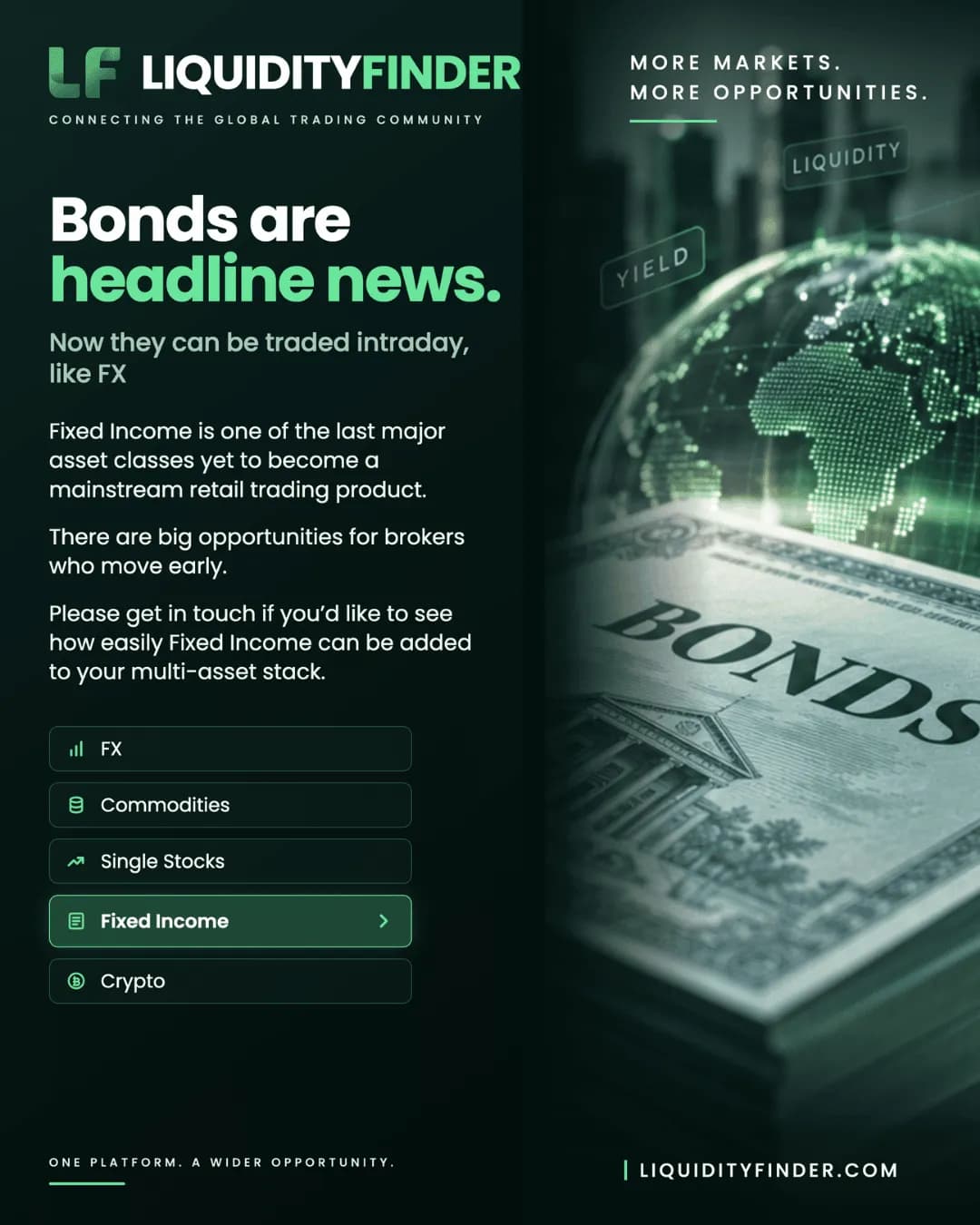 Image for Trade Bonds intraday - like FX (with 100x leverage)