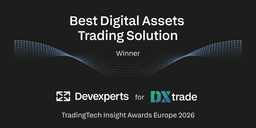 Thumbnail for Devexperts Wins Best Digital Assets Trading Solution for DXtrade in TradingTech Insight Awards Europe 2026