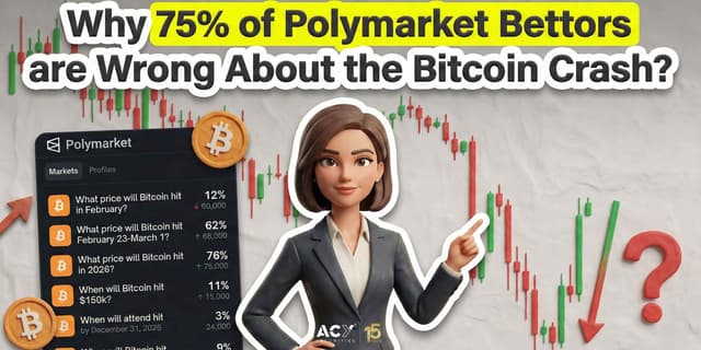 Image for article: Why 75% of Polymarket Bettors are Wrong About the Bitcoin Crash?