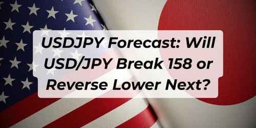 Image for article: USDJPY Forecast: Will USD/JPY Break 158 or Reverse Lower Next?