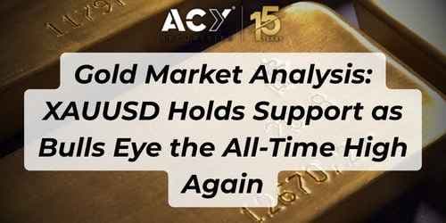 Image for article: Gold Market Analysis: XAUUSD Holds Support as Bulls Eye the All-Time High Again