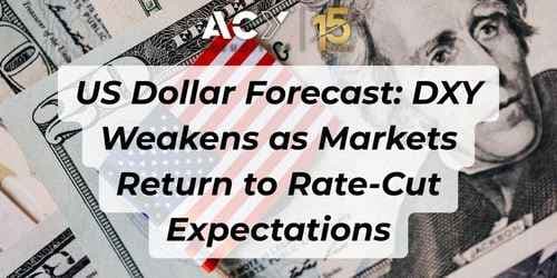 Image for article: US Dollar Forecast: DXY Weakens as Markets Return to Rate-Cut Expectations