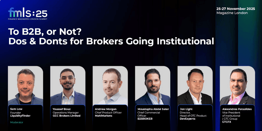 Finance Magnates FMLS25 To B2B or Not Panel with LiquidityFinder