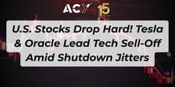 Thumbnail for Tesla & Oracle Lead U.S. Stock Sell-Off: Tech Weakness Deepens Amid Shutdown Fears