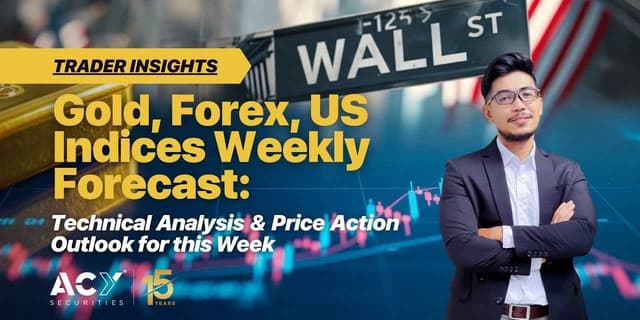 Image for article: Gold Breaks $3800, Dollar Slides, Indices Near ATH - Weekly Forecast