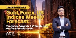 Thumbnail for Gold, Forex, US Indices Weekly Forecast: Technical Analysis & Price Action Outlook for this Week