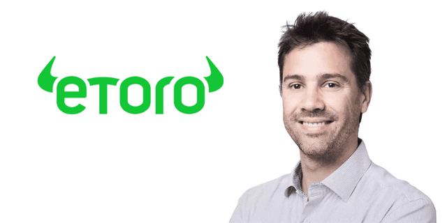 eToro logo and CEO