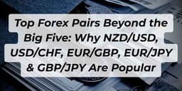 Thumbnail for Top Forex Pairs Beyond the Big Five: Why NZD/USD, USD/CHF, EUR/GBP, EUR/JPY & GBP/JPY Are Popular