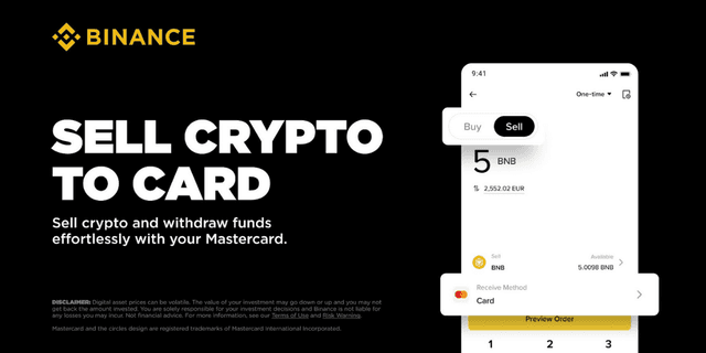 Image for article: Binance Launches Real-Time Crypto-To-Card Withdrawals For European Users