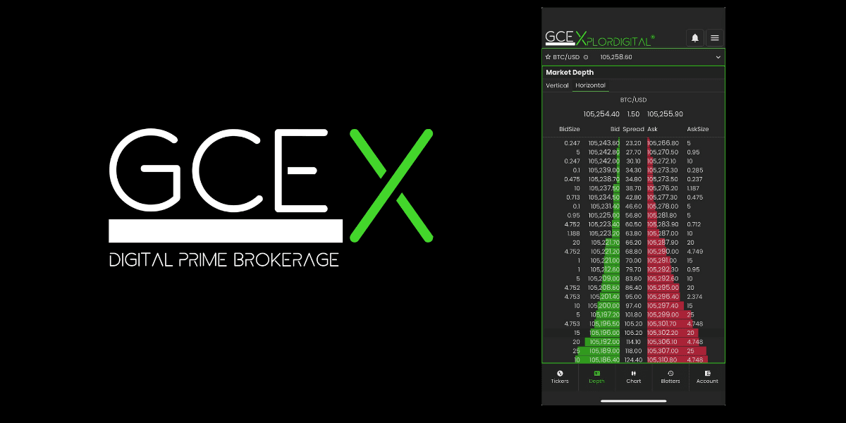 GCEX mobile app launch