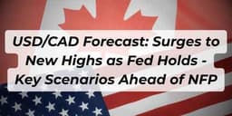 Thumbnail for USD/CAD Forecast: Surges to New Highs as Fed Holds - Key Scenarios Ahead of NFP
