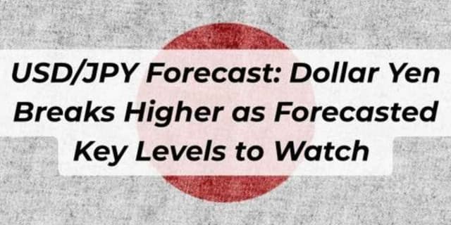 Image for article: USD/JPY Forecast: Dollar Yen Breaks Higher as Forecasted Key Levels to Watch
