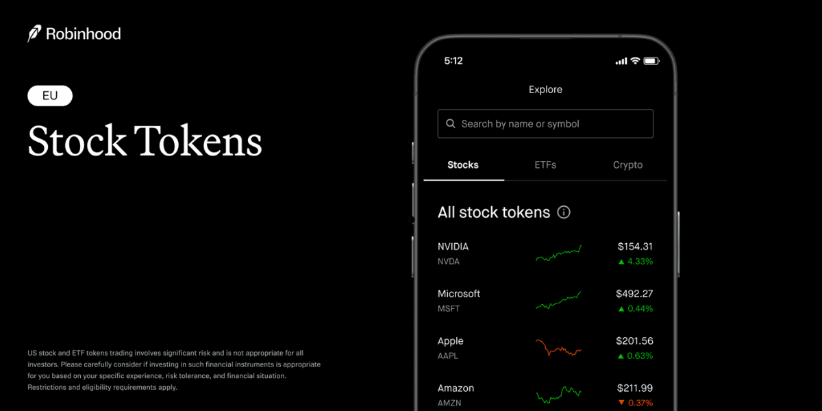 Robinhood stock tokens