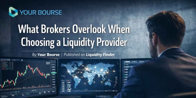 Image for article: What Brokers Overlook When Choosing a Liquidity Provider By Your Bourse | Published on Liquidity Finder