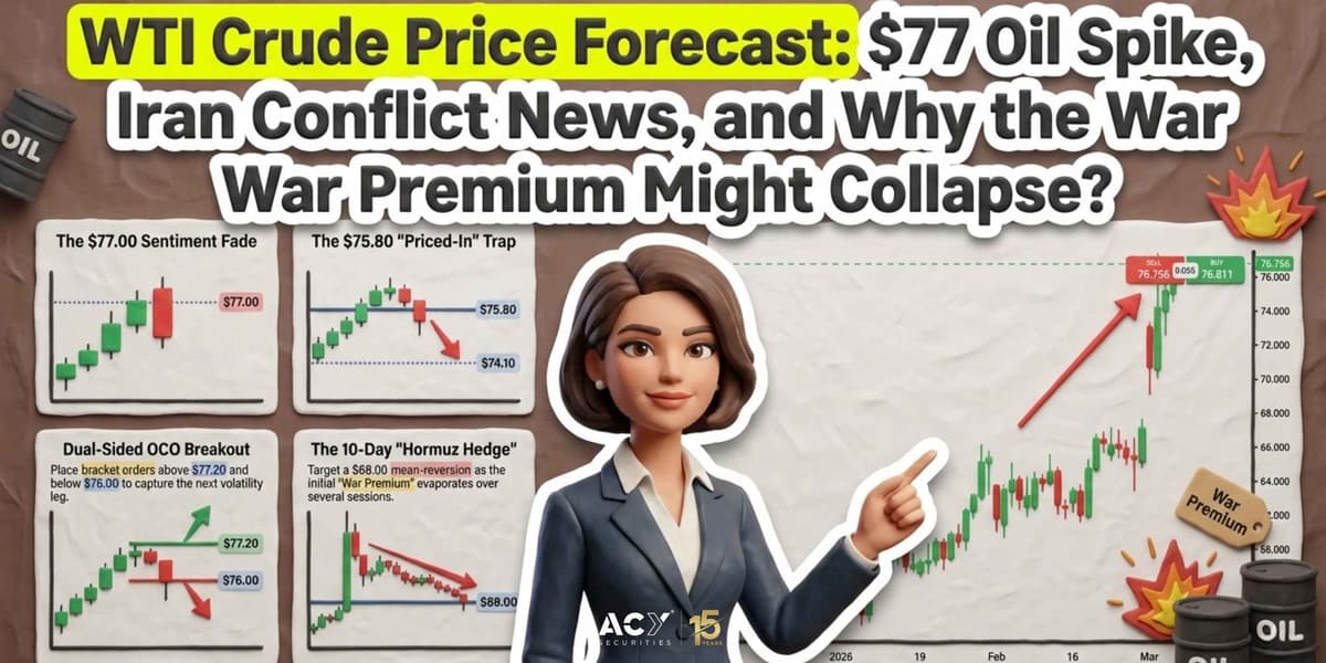 WTI Crude Price Forecast: $77 Oil Spike, Iran Conflict News, and Why the War Premium Might Collapse?