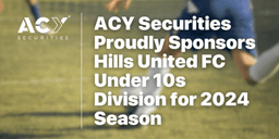 Thumbnail for ACY Securities Sponsors Hills United FC Under 10s Division for 2024 Season