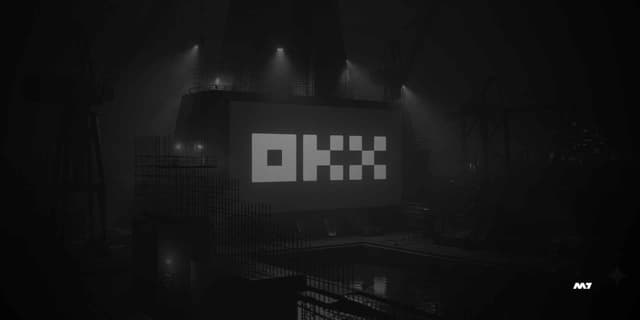 Logo of OKX symbolizing their strategic investment and partnership in digital finance.