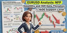 Thumbnail for EURUSD Analysis: NFP Volatility and ISM Data Threaten 1.1600 Support Level
