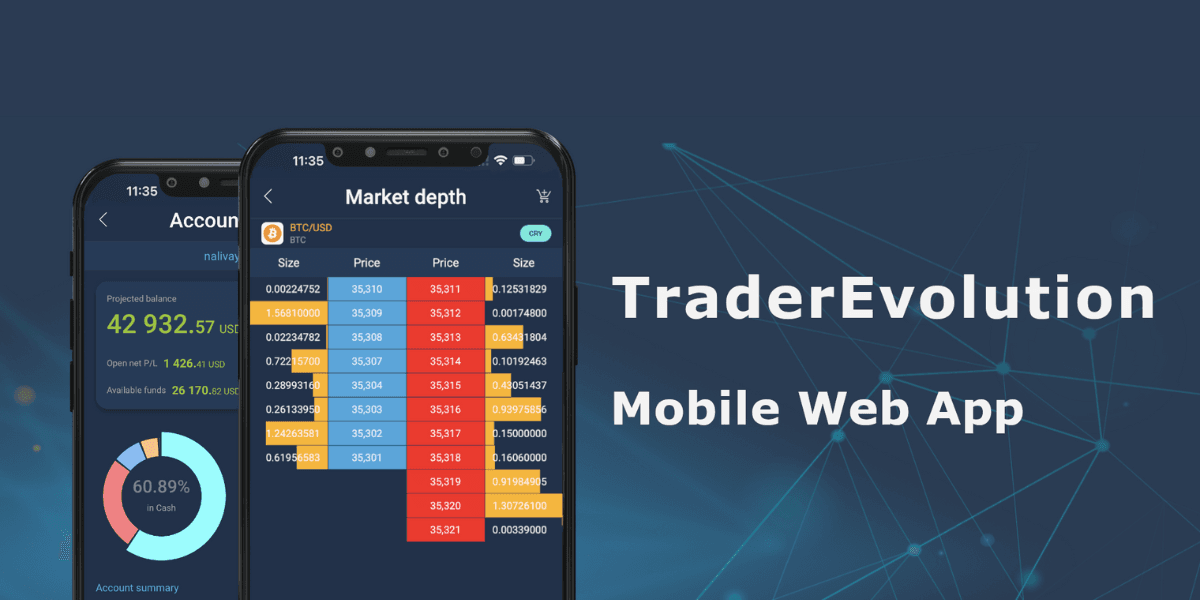 TraderEvolution mobile web app