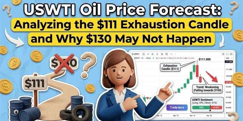 USWTI Oil Price Forecast: Analyzing the $111 Exhaustion Candle and Why $130 May Not Happen
