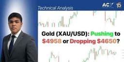 Thumbnail for Gold (XAU/USD) Technical Forecast: Pushing to $4958 or Dropping $4650?