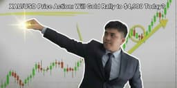 Thumbnail for XAU/USD Price Action: Will Gold Rally to $4,900 Today?